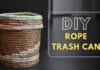 DIY Rope Trash Can