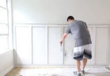 DIY board and batten wall