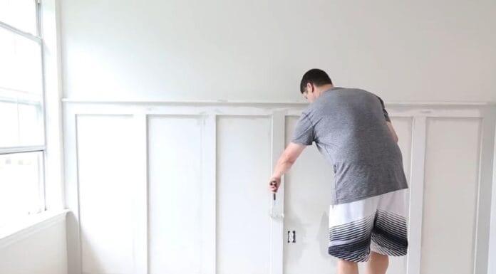 DIY board and batten wall